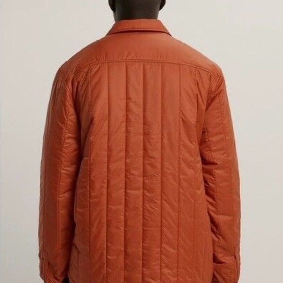 RARE High Quality Zara Man’s Quilted Shirt Jacket Shacket Pockets, lightweight L - Picture 12 of 13